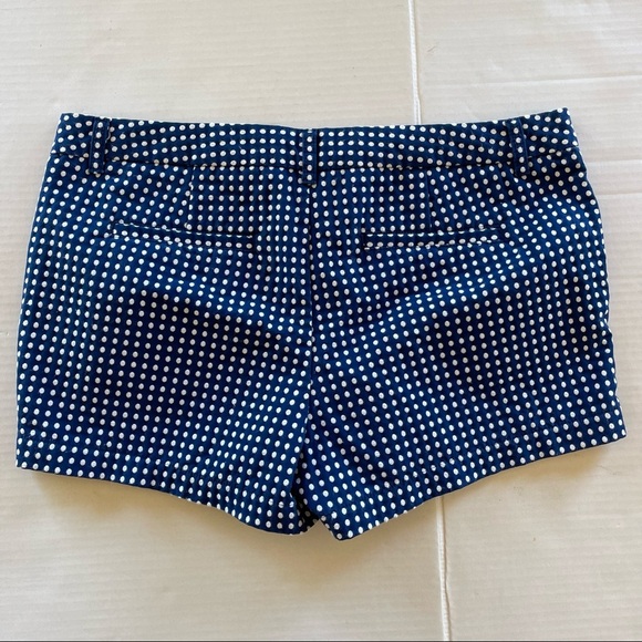 MERONA TARGET WOMEN'S Shorts 14 BLUE WITH WHITE POLKA DOTS COTTON - Picture 2 of 11